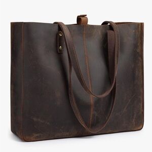 Brown Leather Tote Bag